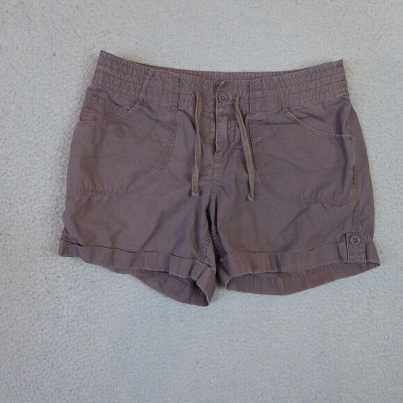 The North Face Pants - The North Face Shorts Womens 8 Gray Chino Flat Front Cotton Casual Cuffed